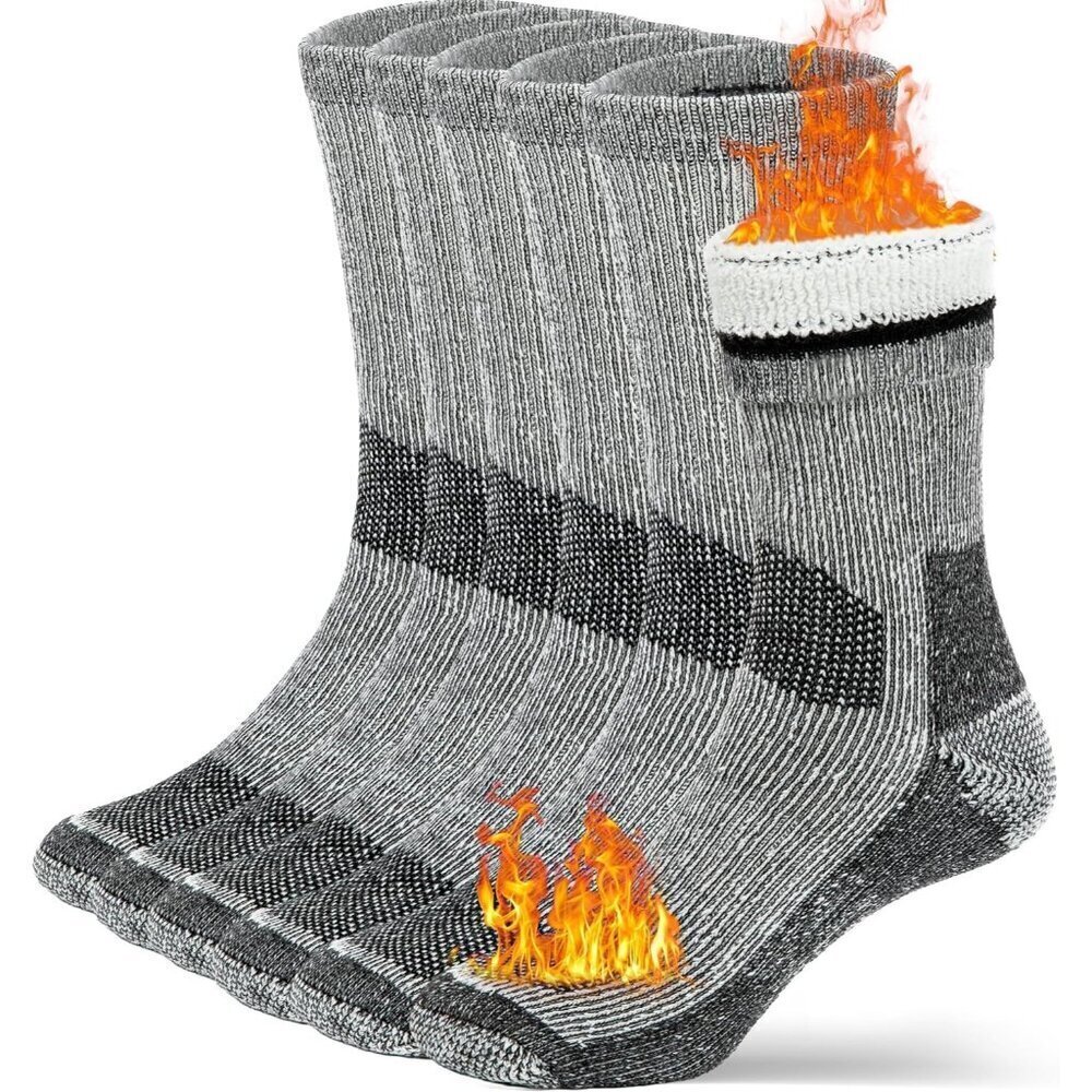 Wool Socks for Men & Women Merino Thermal Warm Cozy Winter Boot Sock